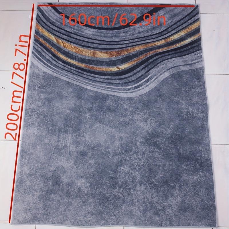 Geometric Area Rug Modern Nordic Soft Polyester Fiber Mat
