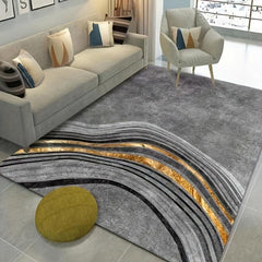 Geometric Area Rug Modern Nordic Soft Polyester Fiber Mat