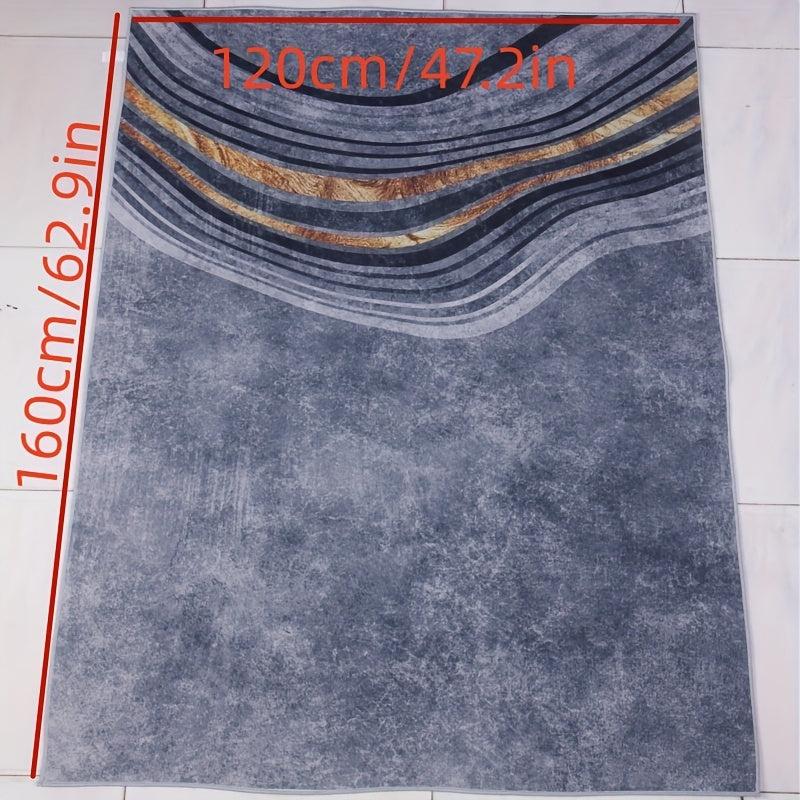 Geometric Area Rug Modern Nordic Soft Polyester Fiber Mat