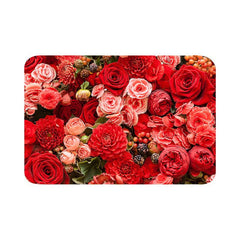 Floral Kitchen Floor Mat Non slip Waterproof Soft Rug