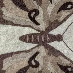 Butterfly Cashmere Fabric Mat - Bedroom Living Room Areas
