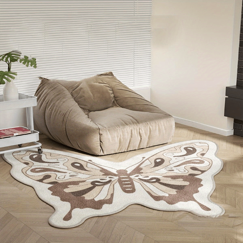 Butterfly Cashmere Fabric Mat - Bedroom Living Room Areas