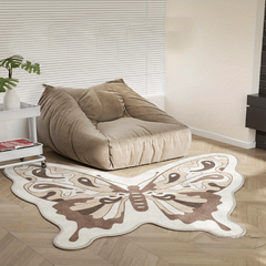 Butterfly Cashmere Fabric Mat - Bedroom Living Room Areas