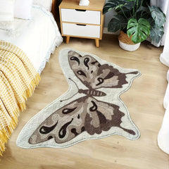 Butterfly Cashmere Fabric Mat - Bedroom Living Room Areas