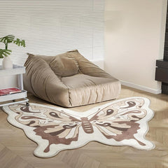 Butterfly Cashmere Fabric Mat - Bedroom Living Room Areas