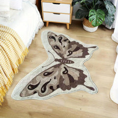 Butterfly Cashmere Fabric Mat - Bedroom Living Room Areas