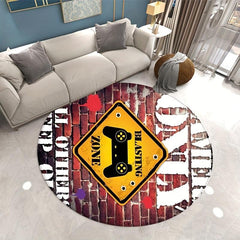 Round Game Machine Carpet, Children's Bedroom Theme Cartoon Carpet