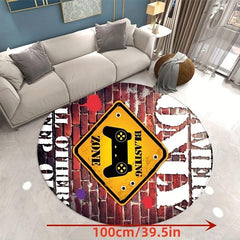 Round Game Machine Carpet, Children's Bedroom Theme Cartoon Carpet