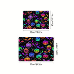 Halloween Pumpkin & Bats Doormat Indoor Floor Mat Non-Slip Kitchen Rug