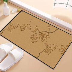 Chinese Style Long Hallway Rug Retro Flower Mat