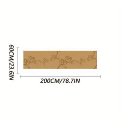 Chinese Style Long Hallway Rug Retro Flower Mat