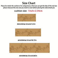 Chinese Style Long Hallway Rug Retro Flower Mat