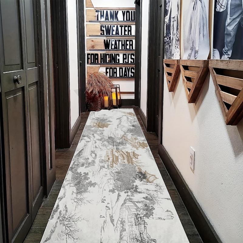 Non Slip Area Rug Hallway Rug Runner Kitchen Mat Soft Washable Stair Carpet