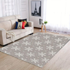 Christmas Snowflake Kitchen Rug Non Slip Machine Washable Carpet