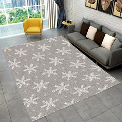 Christmas Snowflake Kitchen Rug Non Slip Machine Washable Carpet