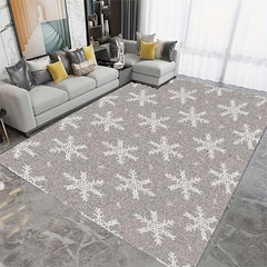 Christmas Snowflake Kitchen Rug Non Slip Machine Washable Carpet