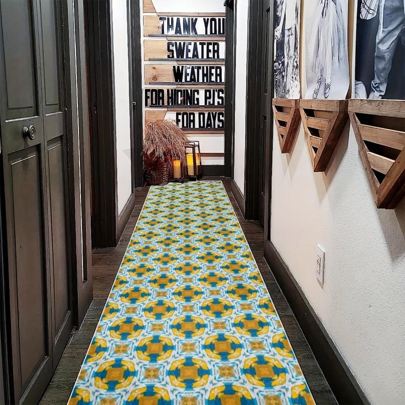 Non Slip Laundry Room Rug Soft Washable Runner Mat for Hall Living Room Bedroom