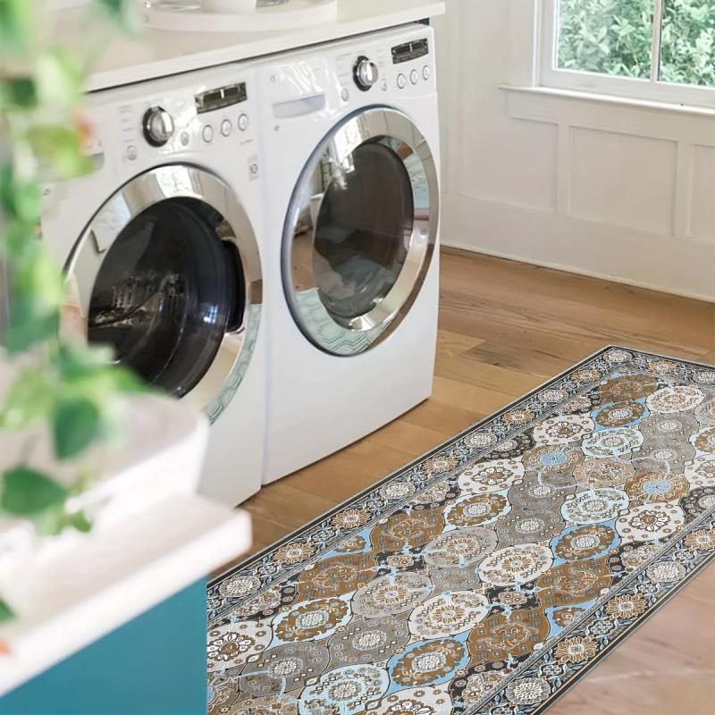 Vintage Boho 2'X10' Runner Rug Extra Long Laundry Room Rug