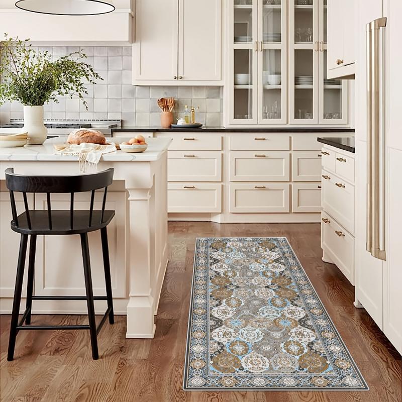 Vintage Boho 2'X10' Runner Rug Extra Long Laundry Room Rug