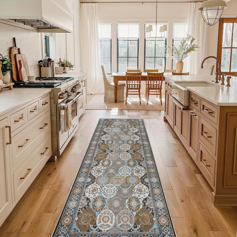 Vintage Boho 2'X10' Runner Rug Extra Long Laundry Room Rug