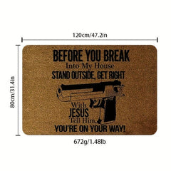 English Door Mat Kitchen Carpet Anti-slip Indoor Entrance Home Decoration