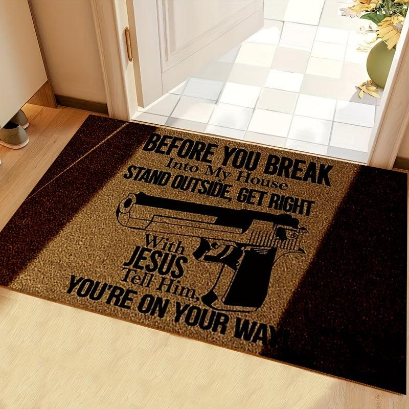 English Door Mat Kitchen Carpet Anti-slip Indoor Entrance Home Decoration