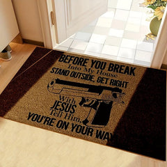 English Door Mat Kitchen Carpet Anti-slip Indoor Entrance Home Decoration