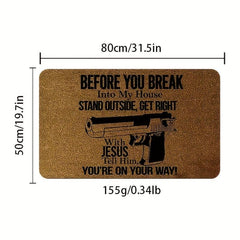 English Door Mat Kitchen Carpet Anti-slip Indoor Entrance Home Decoration