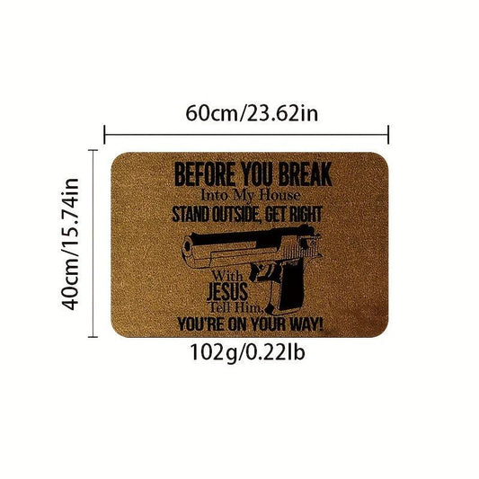 English Door Mat Kitchen Carpet Anti-slip Indoor Entrance Home Decoration