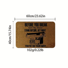 English Door Mat Kitchen Carpet Anti-slip Indoor Entrance Home Decoration
