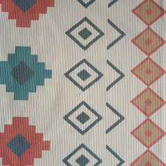 Boho Geometric Tassels Area Rug Fringe With Non Slip Mat