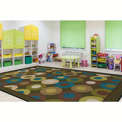 Colorful Rings Children's Area Rug for Kids Room