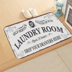 Non Slip Laundry Room Mat Entrance Doormat Self Service Bath Mat Carpet