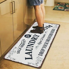 Non Slip Laundry Room Mat Entrance Doormat Self Service Bath Mat Carpet