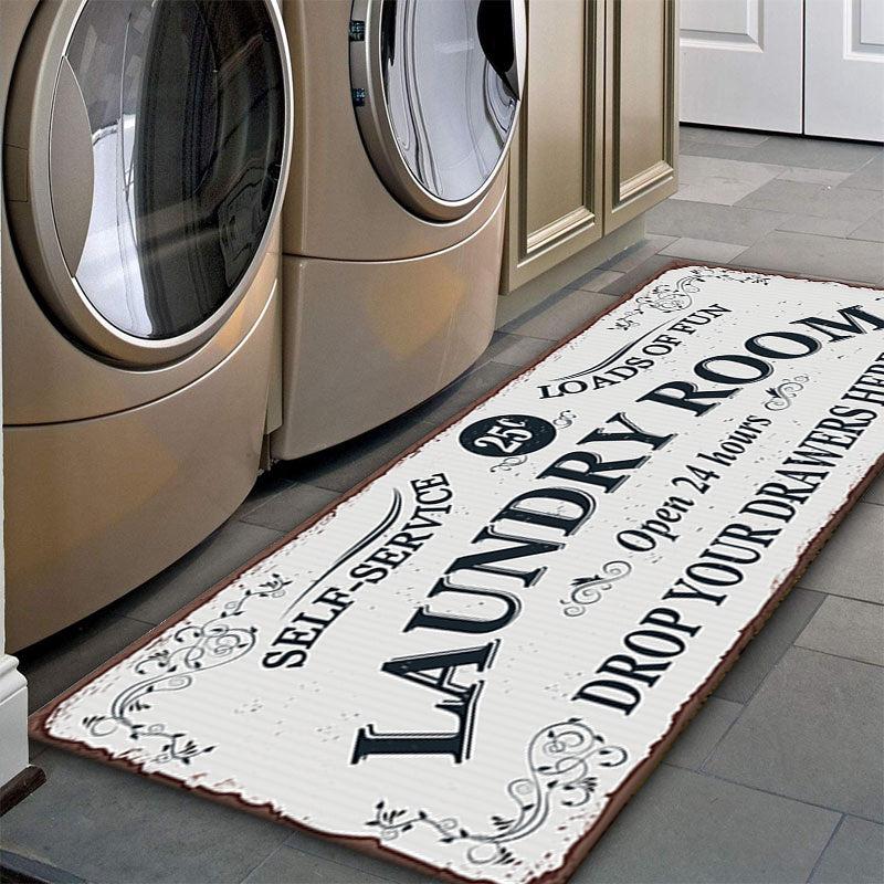 Non Slip Laundry Room Mat Entrance Doormat Self Service Bath Mat Carpet