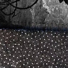 Halloween Gothic Rug Skull Cat Print Carpet Machine Washable Scary Durable