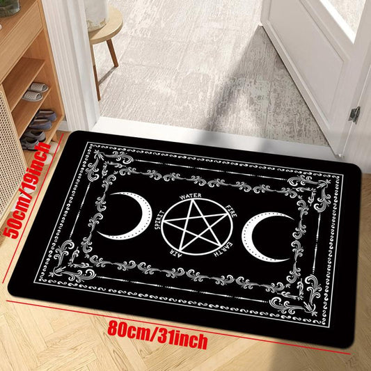 Pentagram Moon Carpet Living Room Bedroom Doormat Floor Mat