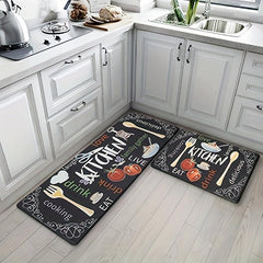 Soft & Thick Kitchen Floor Mat Non Slip Waterproof Machine Washable