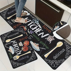 Soft & Thick Kitchen Floor Mat Non Slip Waterproof Machine Washable