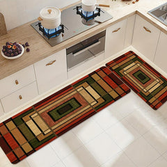 Vintage Anti-Fatigue Kitchen Mat Polyester Carpet