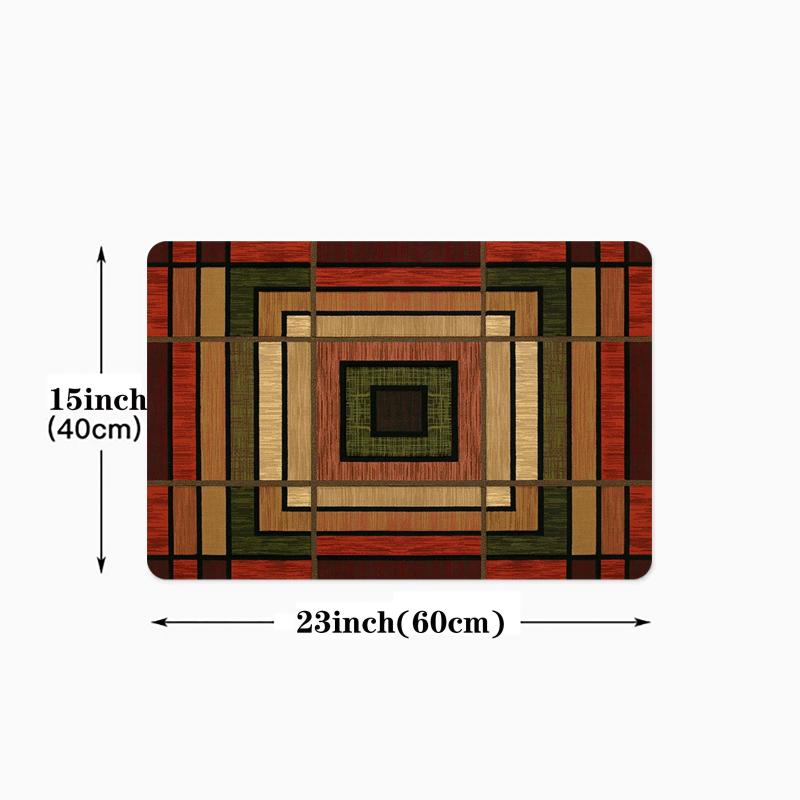 Vintage Anti-Fatigue Kitchen Mat Polyester Carpet