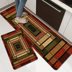 Vintage Anti-Fatigue Kitchen Mat Polyester Carpet