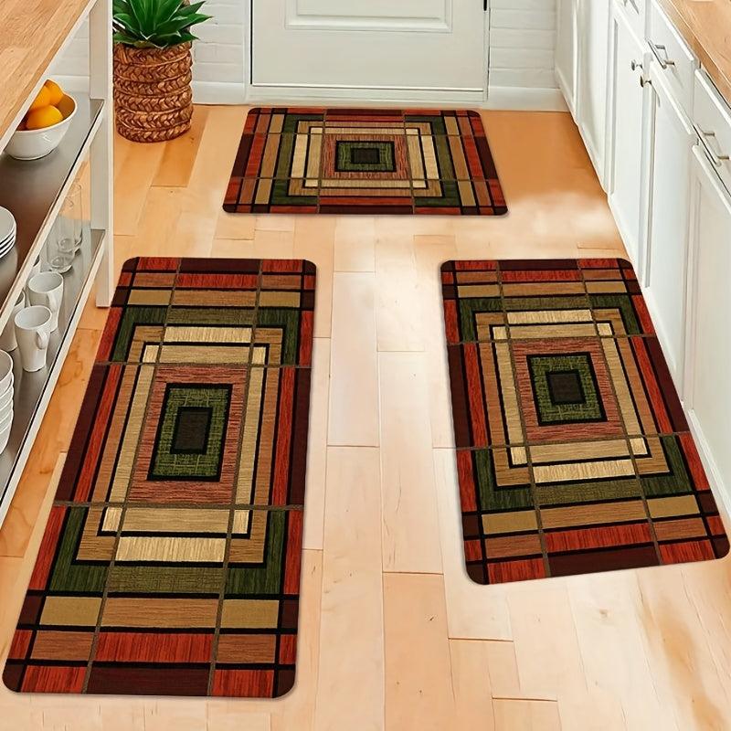 Vintage Anti-Fatigue Kitchen Mat Polyester Carpet