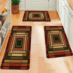 Vintage Anti-Fatigue Kitchen Mat Polyester Carpet