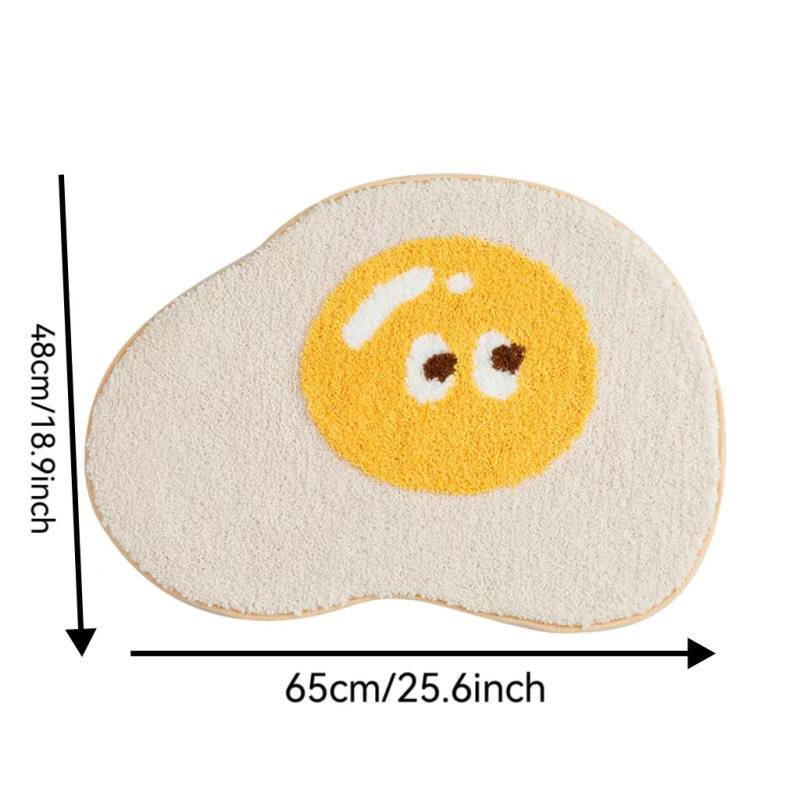 Funny Plush Shaggy Bath Rug Mat Absorbent Non Slip Machine Wash Dry Carpet