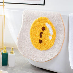 Funny Plush Shaggy Bath Rug Mat Absorbent Non Slip Machine Wash Dry Carpet