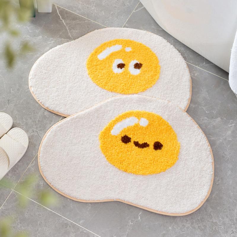 Funny Plush Shaggy Bath Rug Mat Absorbent Non Slip Machine Wash Dry Carpet