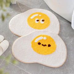Funny Plush Shaggy Bath Rug Mat Absorbent Non Slip Machine Wash Dry Carpet