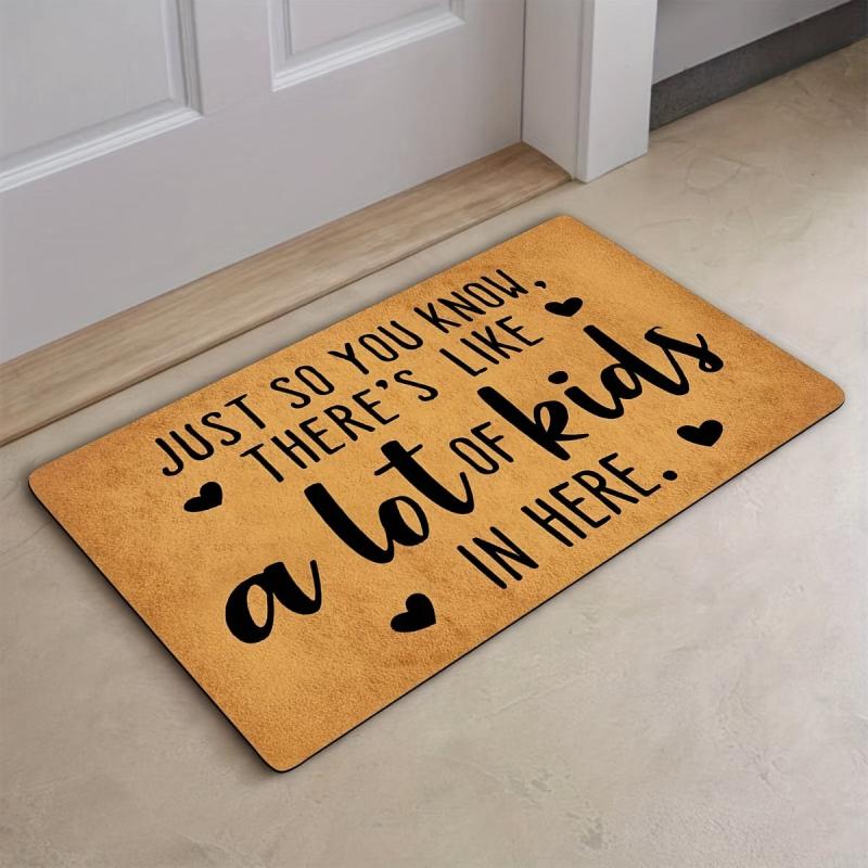 Dirt Resistant Welcome Doormat Anti-slip Indoor/Outdoor Mat