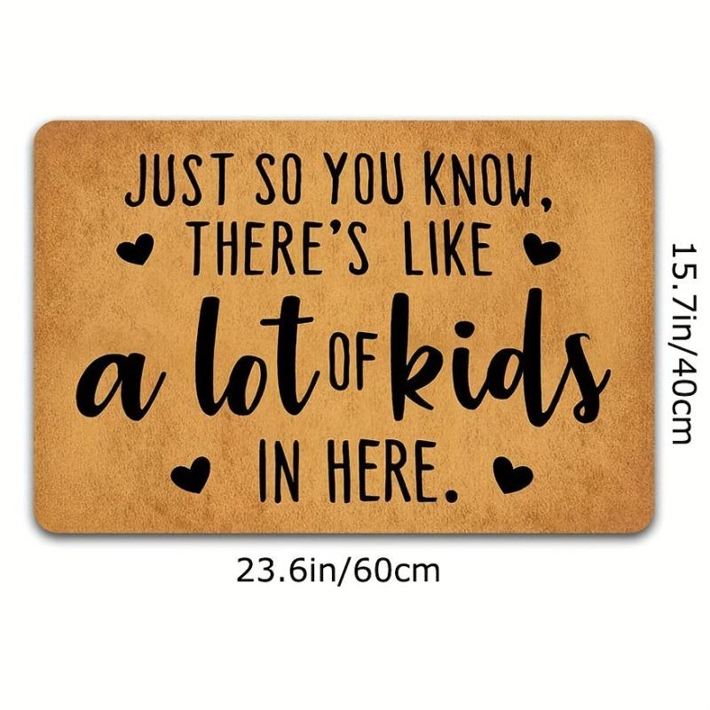 Dirt Resistant Welcome Doormat Anti-slip Indoor/Outdoor Mat